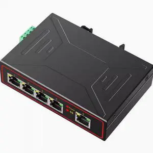 Industrial grade signal enhancement switch 5 Gigabit DIN rail type high and low resistance