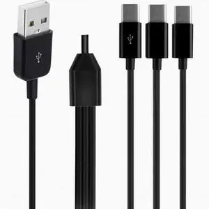 USB one drag three charging cable one point three-in-one with 3 type-c interface mobile phone charging data cable