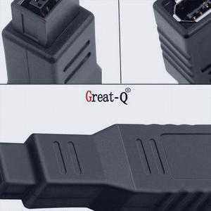 FireWire 400/800 1394 B adapter 9-pin to 6-pin Firewire 9p revolution 6p female connector