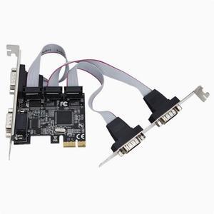 PCI-E 4 Serial port card pcie to COM9 pin RS232 Industrial control serial port expansion card AX99100 chip