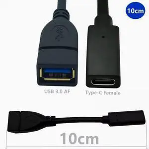otg cable 5Gbps speed data Ttype-c cable 3.1USB female to Type-C female OTG data cable