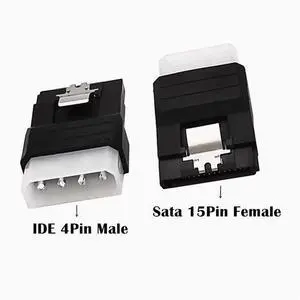 IDE Large 4PIN female to SATA 15P male hard drive power adapter 4Pin Molex IDE Male to Female