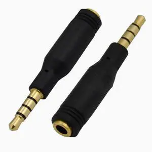 Gold plated 3.5mm male to female audio connector for Apple iPhone 3.5mm 4 pole Gold plated 3.5mm male to female audio connector for Apple iPhone 3.5mm 4 pole