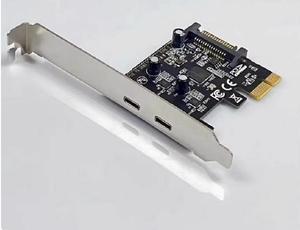 Single-port type-c 10G ASM3242  USB3.2 Gen1 Expansion card Desktop computer PCI-E to USB3.0 Type-c adapter card