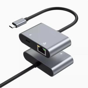 type-c to 2.5G network card +pd100W USB-C Dock Gigabit Ethernet converter