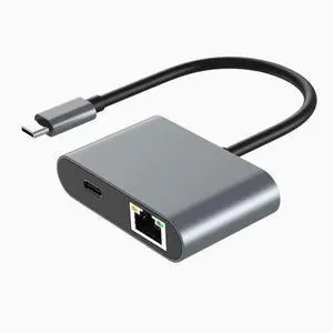 Type-c Gigabit network card with PD fast charging dock mobile tablet wired Ethernet USB interface expansion