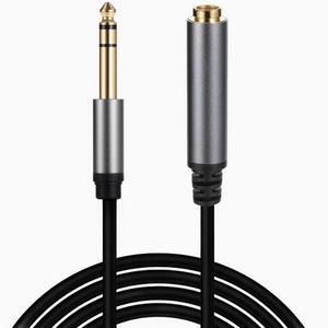 6.35mono dual channel male vowel extended guitar audio line amplifier microphone recording studio
