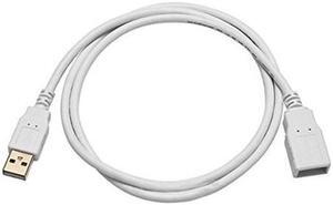 USB 2.0 Extension Cable - 3 Feet - White | USB Type-A Male to USB Type-A Female