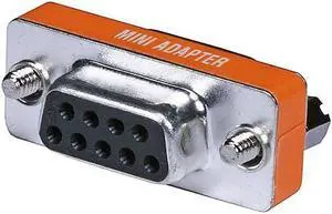 DB9 Female/Female Mini Null Modem Adapter