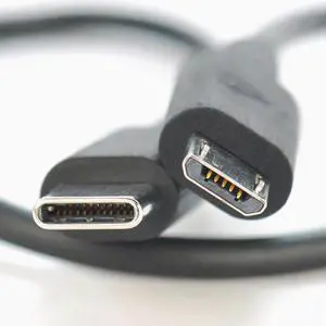 30cm long AS-US USB-C to Micro USB2.0 OTG cable Thunder 3 Thunder 4 old Android port