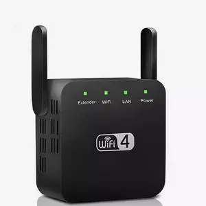 300M wireless signal amplifier WiFi Repeater WiFi extension amplifier WiFi Repeater Black