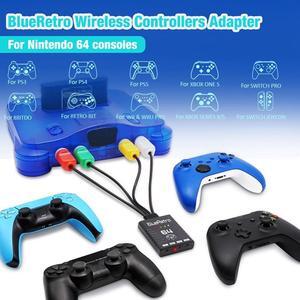 Gamepad Wireless Adapter Portable Controller Adapter Bluetooth-compatible Gamepad Converter Adapter Accessories for N64 Console