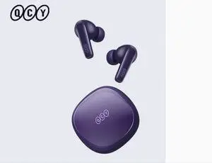 QCY T13 True Wireless Earbuds Bluetooth 5.1 Headphones Touch Control with Charging Case Waterproof Stereo Earphones in-Ear Built-in Mic Headset 40H Playtime (White) Purple