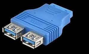 3.0 Adapter 20-pin to usb3.0 Motherboard 20pin to 2PIN Conversion 20P to USB female and female