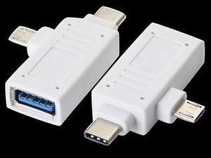 USB3.0 Type-c OTG adapter type-c micro 2-in-1 Universal adapter for mobile USB flash drive   2PACK