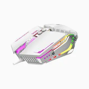 BAJEAL G7 Wired Gaming mouse esports Eating Chicken 7D Light Wired Mouse Flash USB Mouse desktop White
