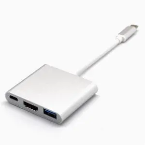 type-c to hdmi 3-in-1 conversion cable usb3.0 Multi-function dock 4k aluminum converter