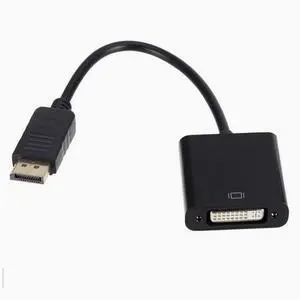 Displayport to DVI female computer adapter cable