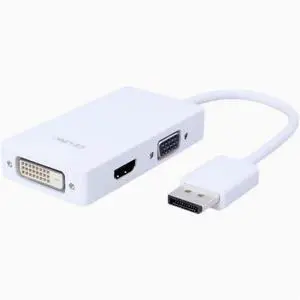 DP to hdmi dvi vga 3-in-1 conversion cable HDMI/DVI/VGA DP graphics card video converter