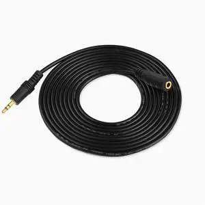 3.5 Male to female speaker Audio headphones Extend the audio cable
