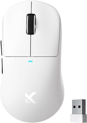 MCHOSE M7 Ultra Wireless Gaming Mouse, 8K Polling, 55g Lightweight Ergonomic Computer Mouse PAW3950 Optical Sensor 750 IPS 26000 DPI 6 Programmable Controls USB-C 3-Modes PC/Mac White