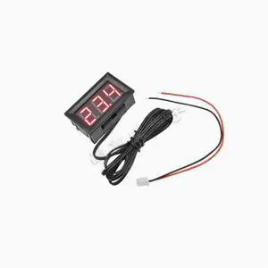 Digital thermometer 12V electronic thermometer Digital thermometer with waterproof fish tank refrigerator water temperature meter thermometer