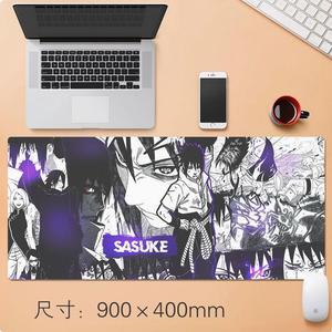 Naruto anime Sasuke mouse pad  Extended Gaming Mouse Pad with Stitched Edges, Large Mouse pad with Non-Slip Rubber Base for Work & Gaming, Office & Home, 35.4x15.7inch