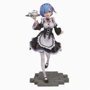 Animation RE: 0 Rem maid outfit modeling PVC Action Figure 23cm