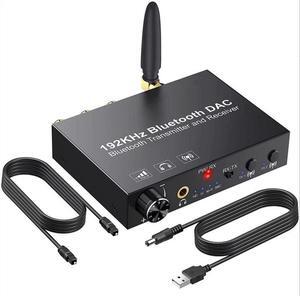 192KHz DAC Digital to Analog Audio Converter Bluetooth5.0 Transmitter Receiver with aptX HD aptx Low Latency Wireless Audio Adapter