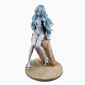 Anime Evangelion: 3.0+1.01 Thrice Upon a Time Ayanami Rei Long hair styling MegaHouse EVA Precious G.E.M. Action Figures  22CM