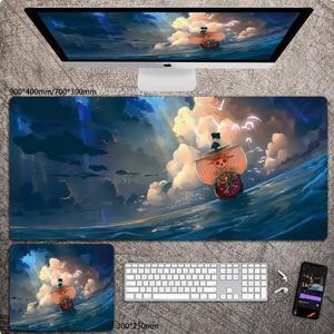 Anime One Piece mouse pad Extended Gaming Mouse Pad with Stitched Edges,  Large Mouse pad with Non-Slip Rubber Base for Work & Gaming, Office & Home 300*250mm