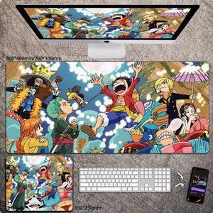 Anime One Piece mouse pad Extended Gaming Mouse Pad with Stitched Edges,  Large Mouse pad with Non-Slip Rubber Base for Work & Gaming, Office & Home 300*250mm