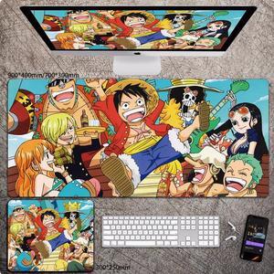 Anime One Piece mouse pad Extended Gaming Mouse Pad with Stitched Edges,  Large Mouse pad with Non-Slip Rubber Base for Work & Gaming, Office & Home 300*250mm