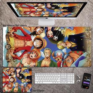 Anime One Piece mouse pad Extended Gaming Mouse Pad with Stitched Edges, Large Mouse pad with Non-Slip Rubber Base for Work & Gaming, Office & Home 300*250mm