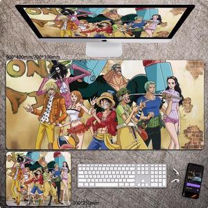 Anime One Piece mouse pad Extended Gaming Mouse Pad with Stitched Edges, Large Mouse pad with Non-Slip Rubber Base for Work & Gaming, Office & Home 300*250mm