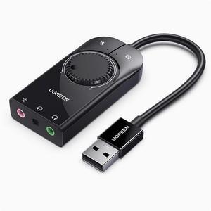 Green Link usb external sound card Computer drive-Free 7.1 headphone speaker Converter Desktop Connect speaker microphone ps4
