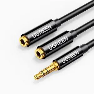 uGreen earphone splitter one minute two 3.5mm interface audio cable one drag two pair earphone switching head connection
