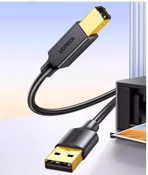 UGREEN USB 2.0 printer data cable Computer extended connection Extended USB square port for Canon HP Epson