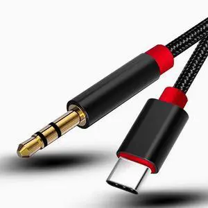 Type-C to 3.5mm for Apple 16 mobile phone car AUX audio cable iPhone15Promax connection cable Car player speaker Car subwoofer plus music adapter