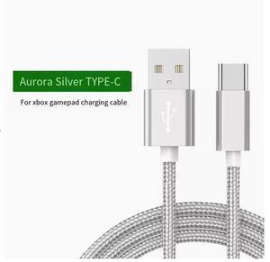 FOR Microsoft xbox North ps4 SONY 360 TYPE-C controller data cable ps5 Charging cable one s xsx ss series slimpro Connection PC Extended typec game cable Silver 1.5m Type C