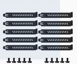10PACK Computer case dust baffle PCIe graphics card full height baffle rear dust cooling desktop card mounting strip