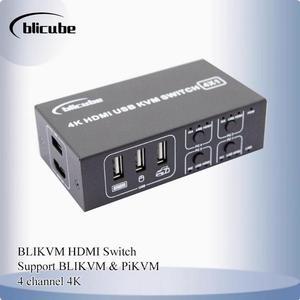 PiKVM BLIKVM 4K HDMI USB switch KVM four-port Converter 4-in-1-out set