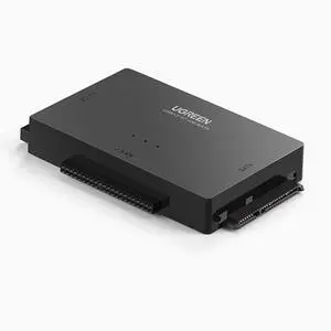 UGREEN IDE/SATA to USB3.0 Easy drive cable, external desktop hard drive with power supply, 2.5/3.5-inch notebook mechanical ssd solid-state drive, optical drive reader