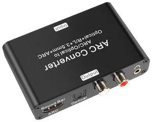 192K HDMI ARC audio return converter, DAC audio converter, optical fiber digital ARC audio adapter