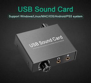 usb sound card, external set-top box, computer external converter, USB driverless audio speaker, usb external sound card