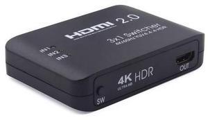 4K HDMI2.0 switcher, HDMI three-in one-out, HDMI3X1 switcher, IR remote control switcher