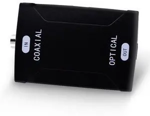 Coaxial to optical fiber converter signal converter