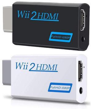 wii to hdmi high-definition converter, WII2 hdmi, wii to HDMI converter, game console WII adapter Black