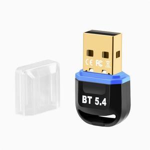 Driver-free 5.4 Bluetooth adapter, external USB mini Bluetooth receiver and transmitter for computer, speaker and headphone connector