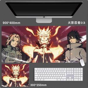 Anime  NARUTO  mouse pad Extended Gaming Mouse Pad with Stitched Edges,  Large Mouse pad with Non-Slip Rubber Base for Work & Gaming, Office & Home